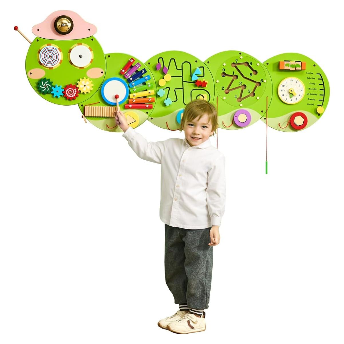 Tablero de Actividades Sensoriales VEVOR 12 Juegos Montessori