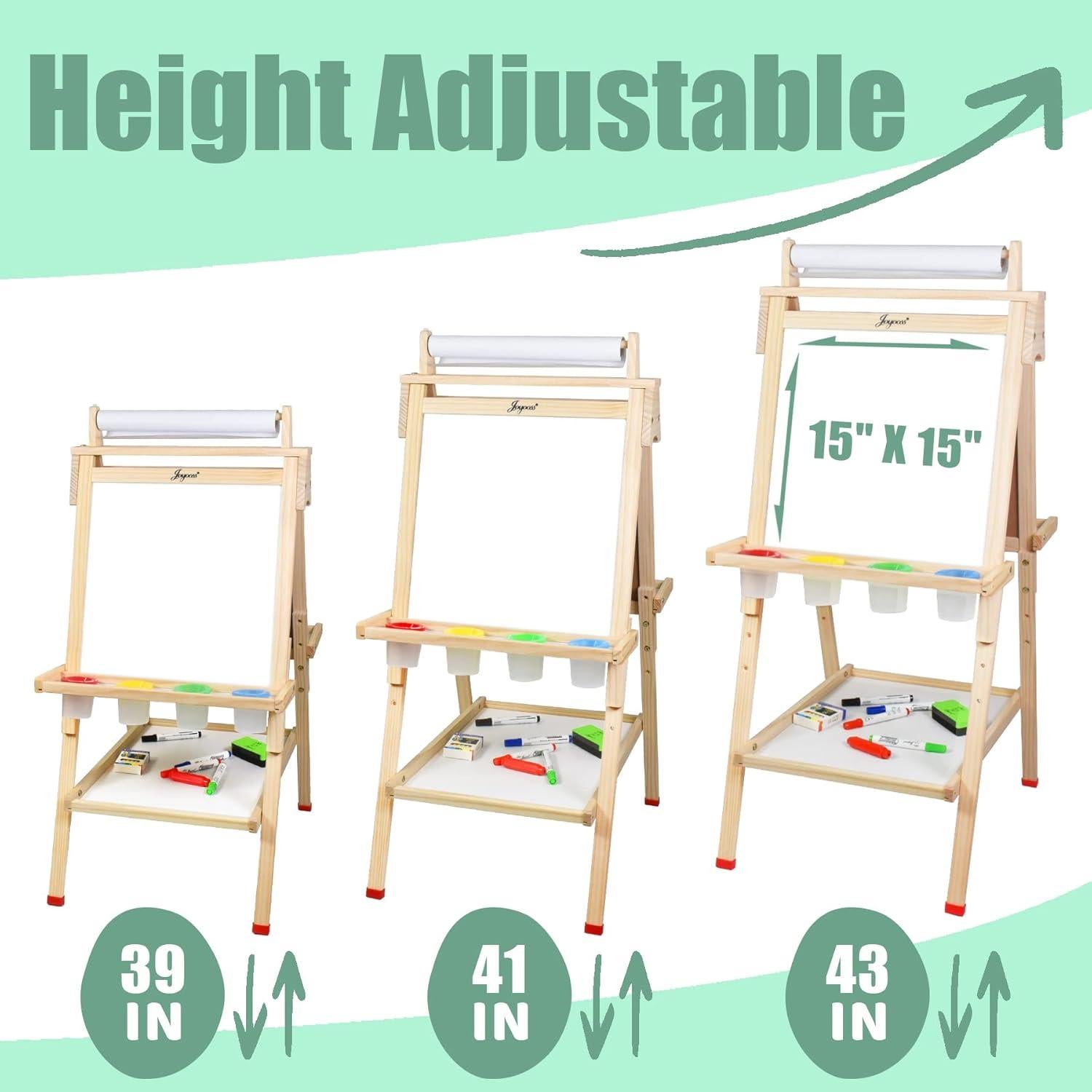 Caballete de Madera Joyooss para Niños Ajustable con Accesorios