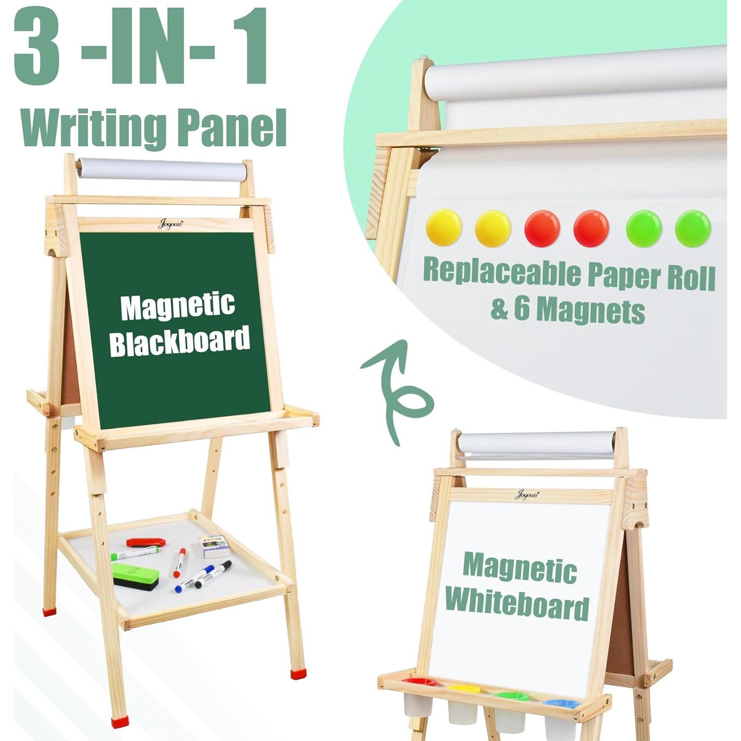 Caballete de Madera Joyooss para Niños Ajustable con Accesorios