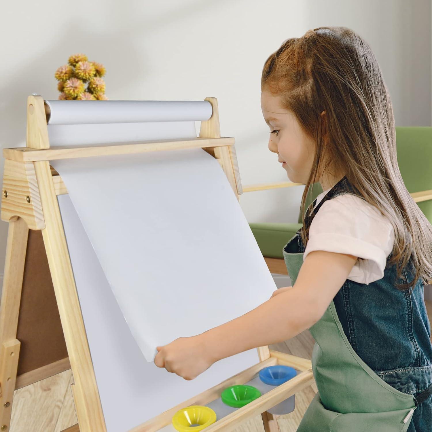 Caballete de Madera Joyooss para Niños Ajustable con Accesorios