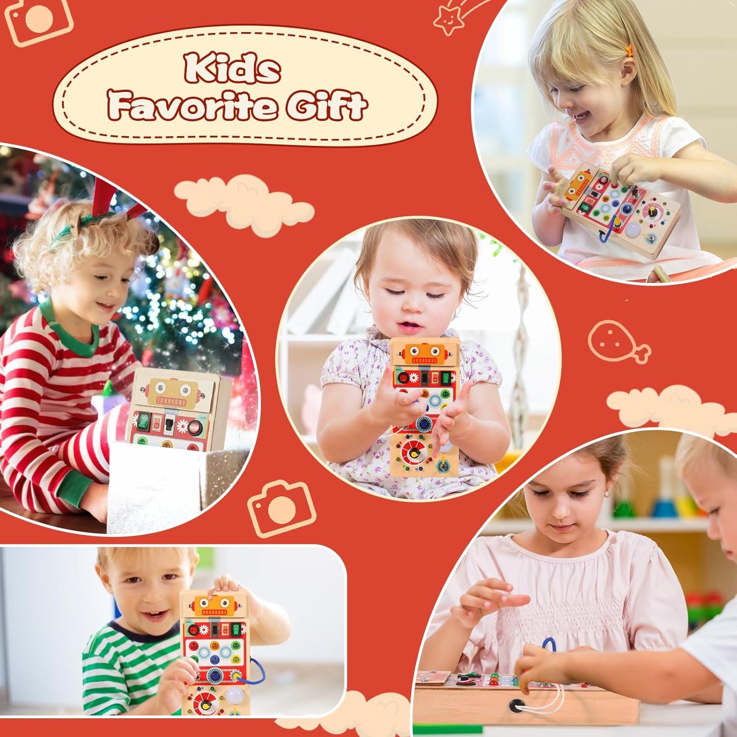 Juguete Montessori Asweets Tablero Ocupado Robot LED 11.4x5.6cm