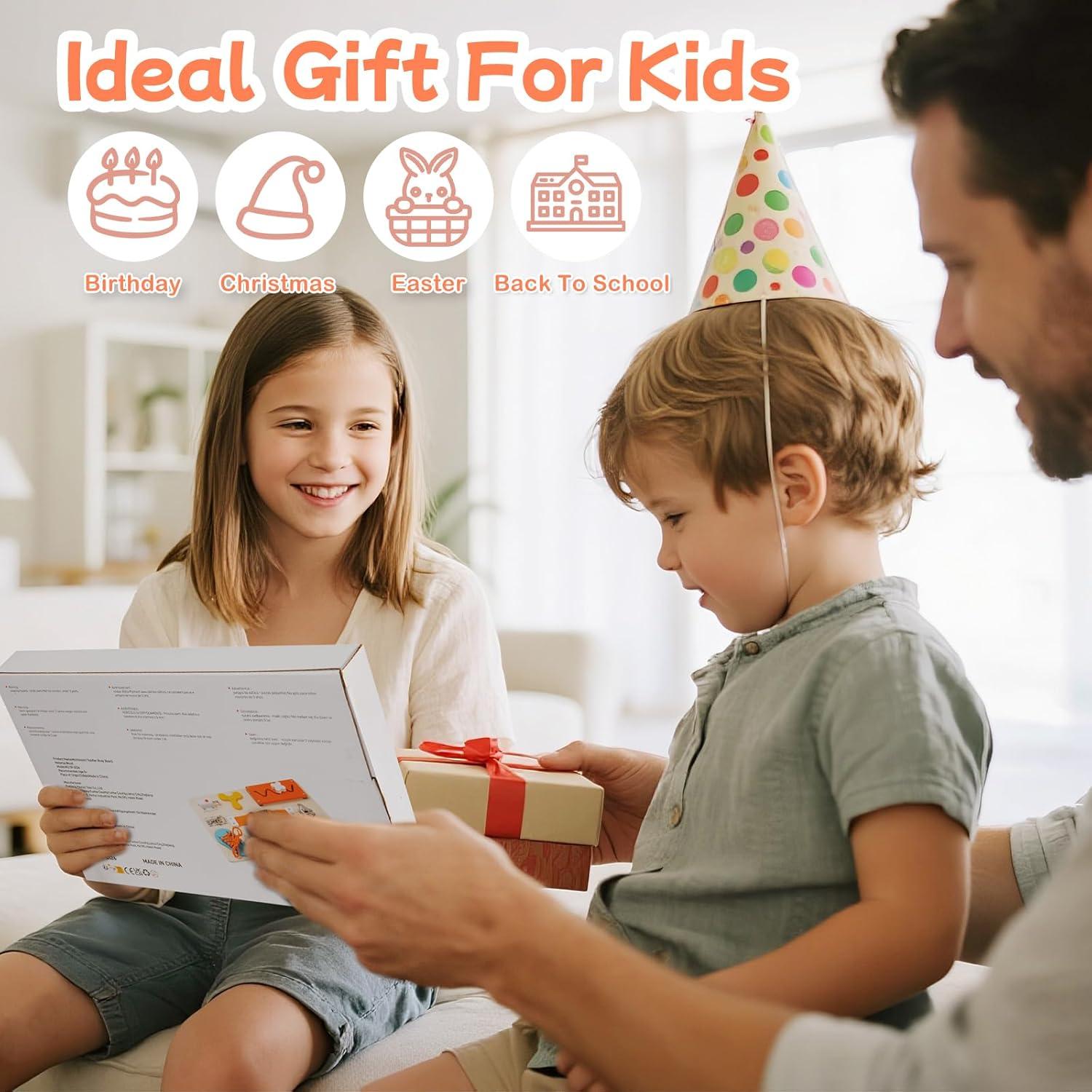 Tablero Ocupado Montessori KDSFT 9-en-1 para Niños 3-5 Años