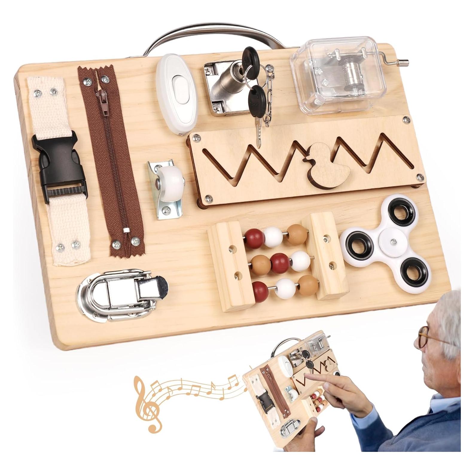 Tablero Sensorial para Demencia Lontcs - Actividades para Ancianos