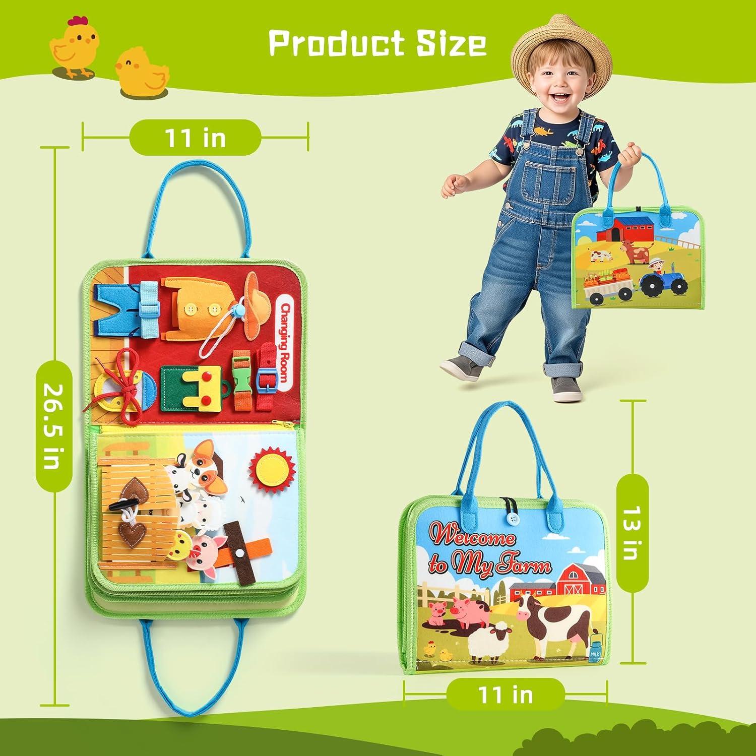 Tablero Ocupado Montessori POIKSHARK 30+ Actividades 3-6 Años