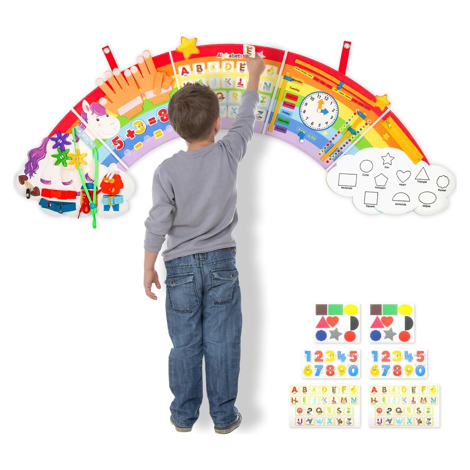 Tablero Ocupado Sensorial Montessori JAYOBGO para Niños 3-6 Años