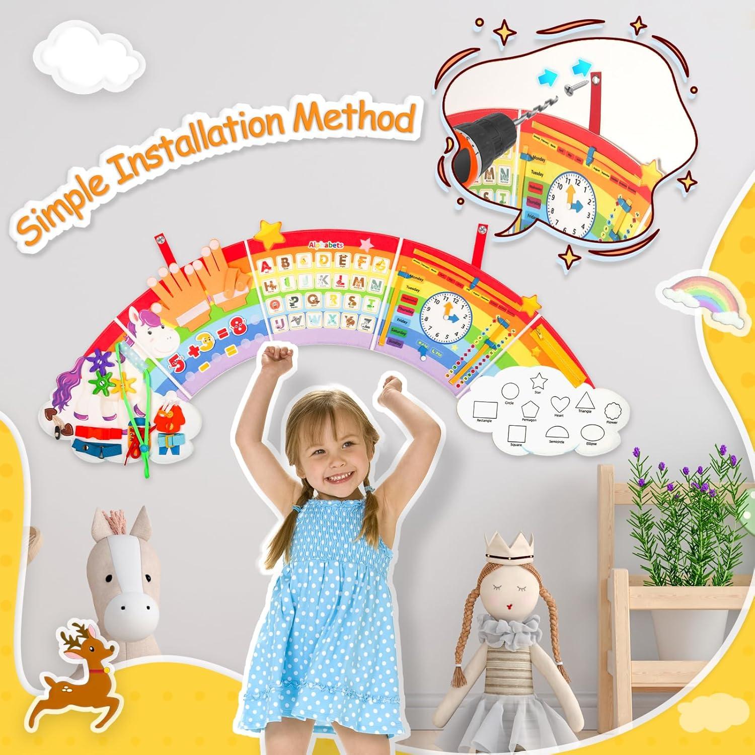 Tablero Ocupado Sensorial Montessori JAYOBGO para Niños 3-6 Años