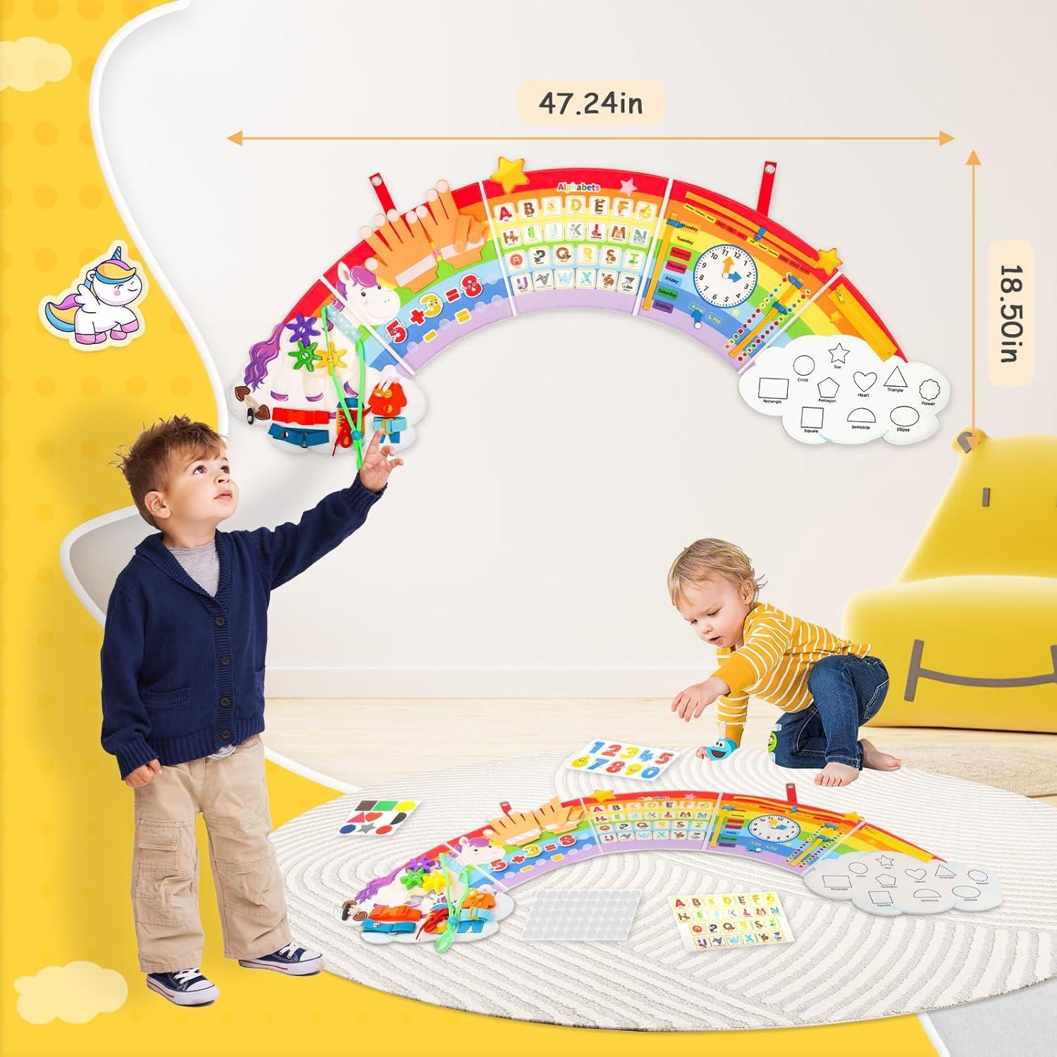 Tablero Ocupado Sensorial Montessori JAYOBGO para Niños 3-6 Años