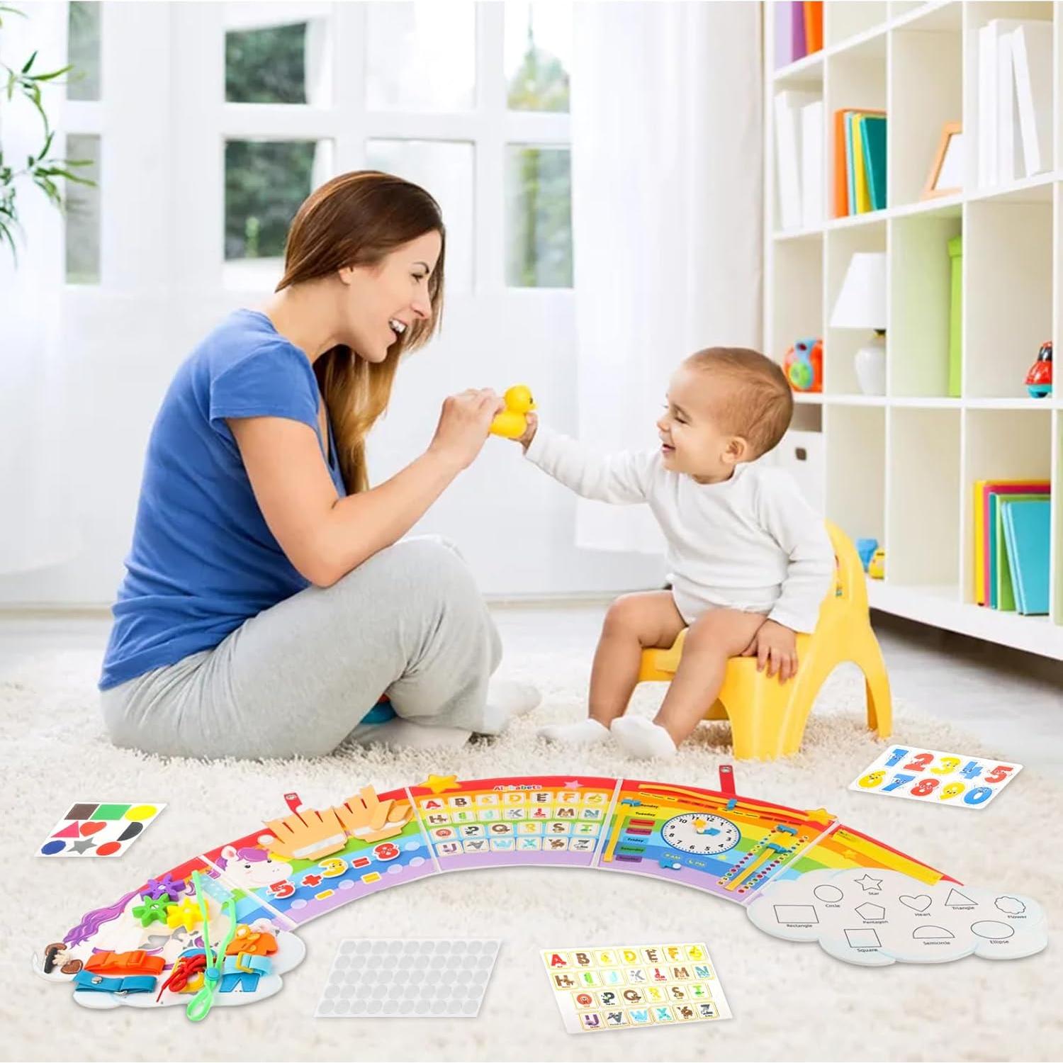 Tablero Ocupado Sensorial Montessori JAYOBGO para Niños 3-6 Años