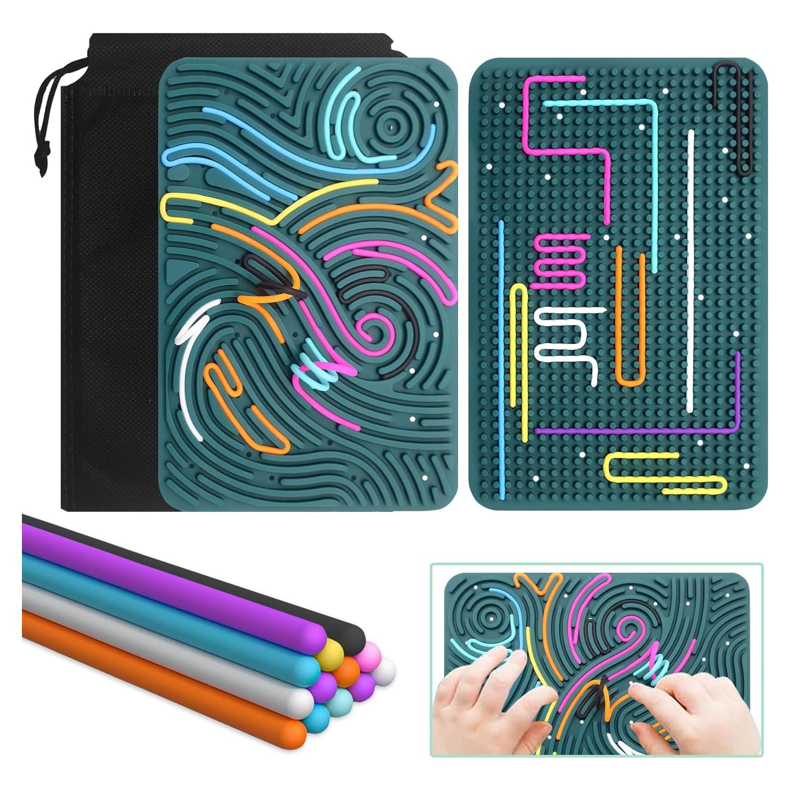 Tablero Sensorial de Silicona Liangding - 40 Cuerdas - 20x14 cm