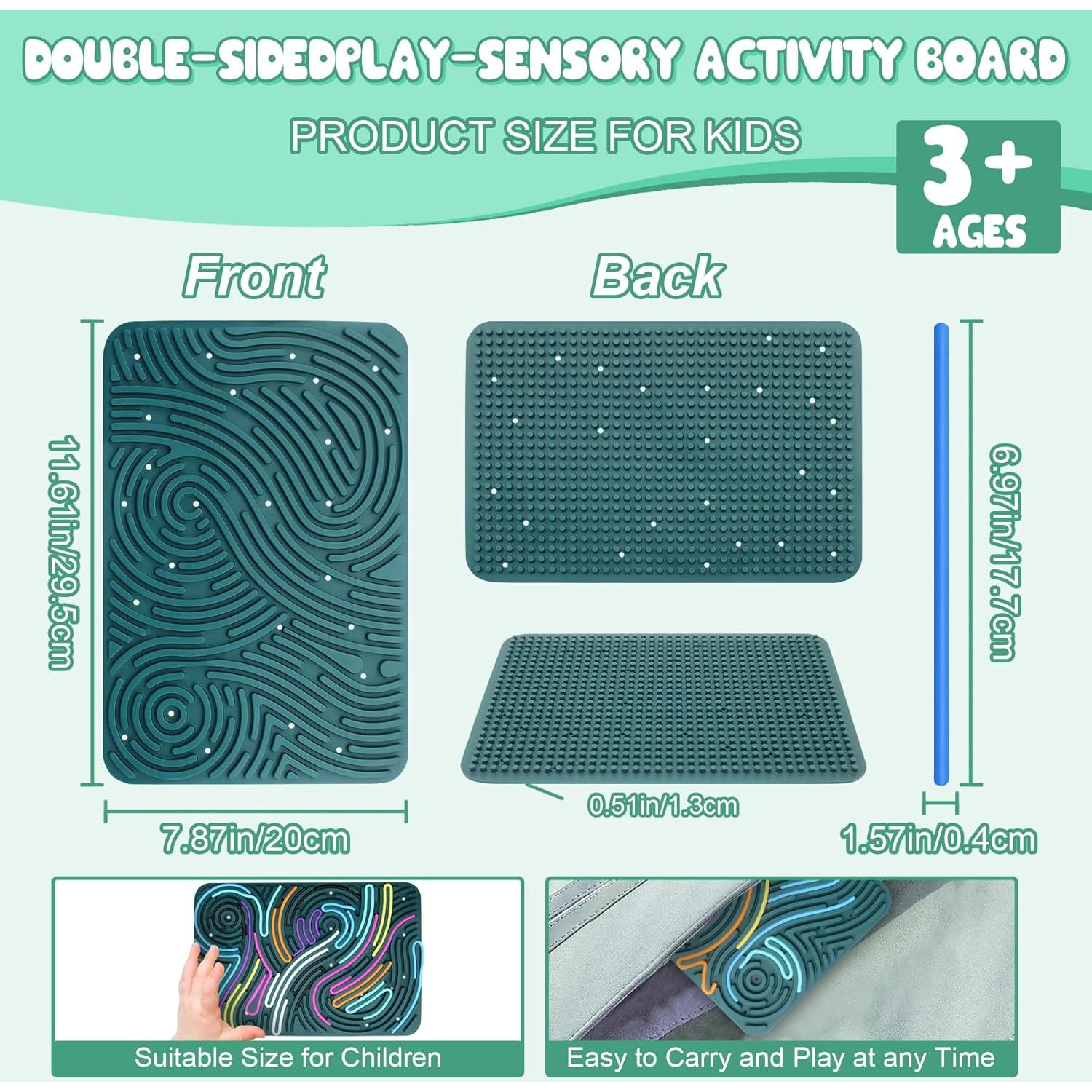 Tablero Sensorial de Silicona Liangding - 40 Cuerdas - 20x14 cm