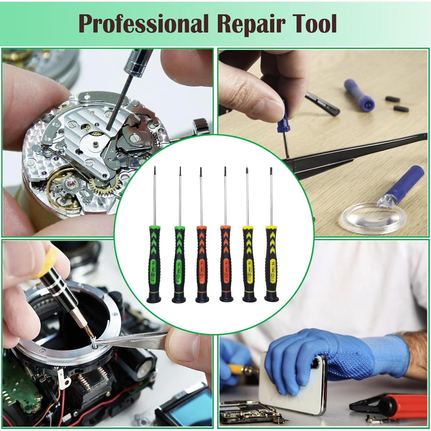 Juego de Destornilladores M-jump 6 Piezas Magnéticos Antideslizantes