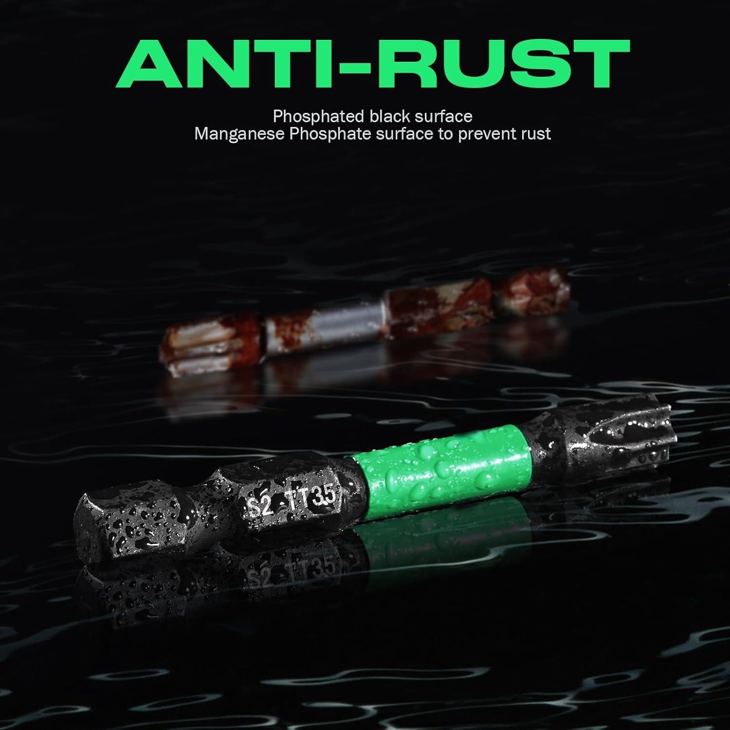 Juego de 27 Puntas Torx de Impacto RIYNIBIY S2 Magnéticas