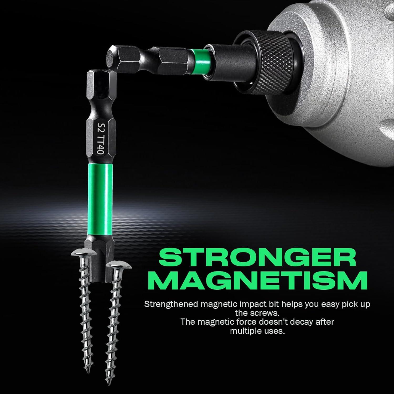 Juego de 27 Puntas Torx de Impacto RIYNIBIY S2 Magnéticas