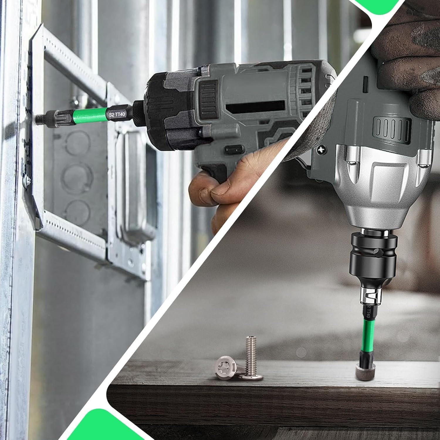 Juego de 27 Puntas Torx de Impacto RIYNIBIY S2 Magnéticas