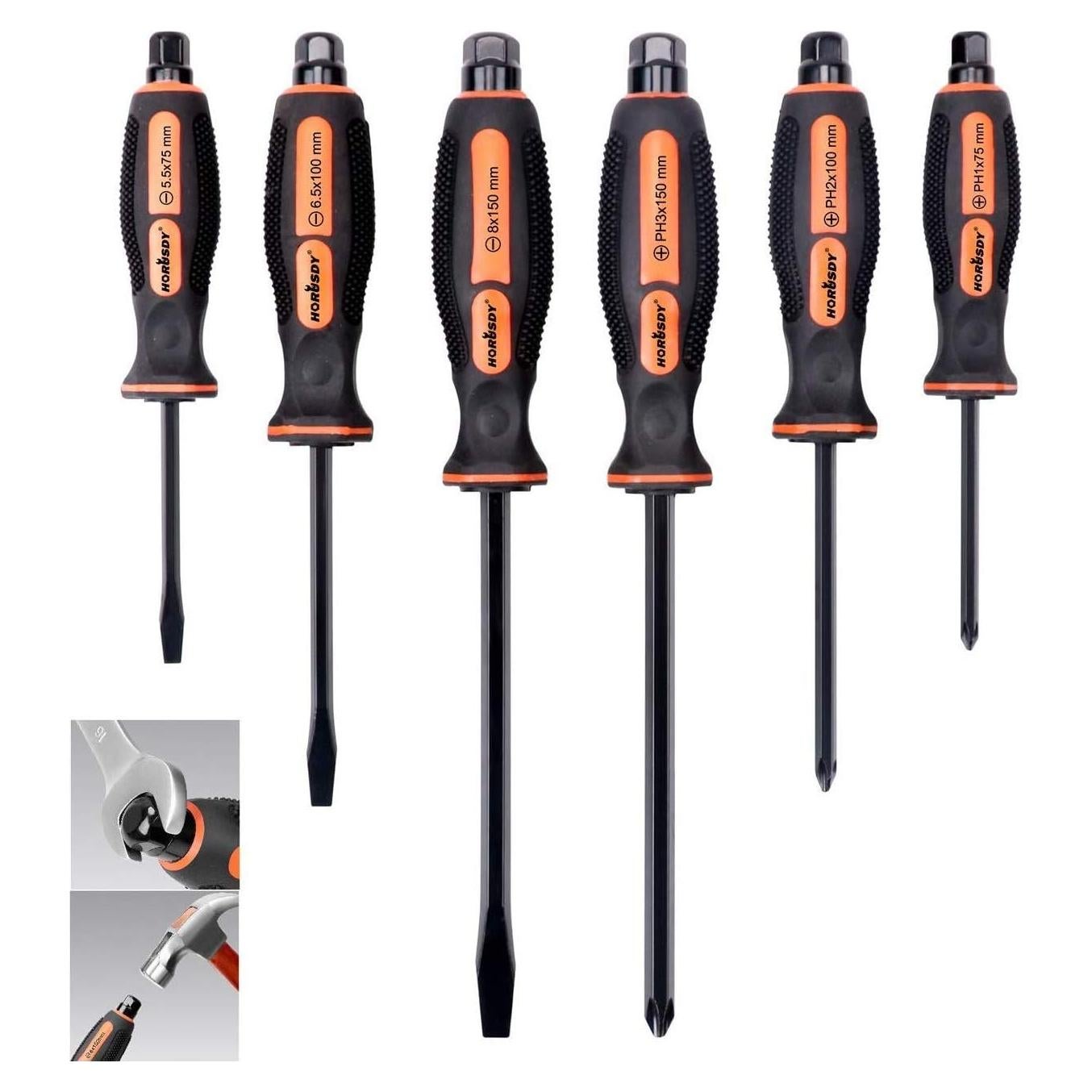 Juego de Destornilladores Magnéticos 6 Piezas HORUSDY