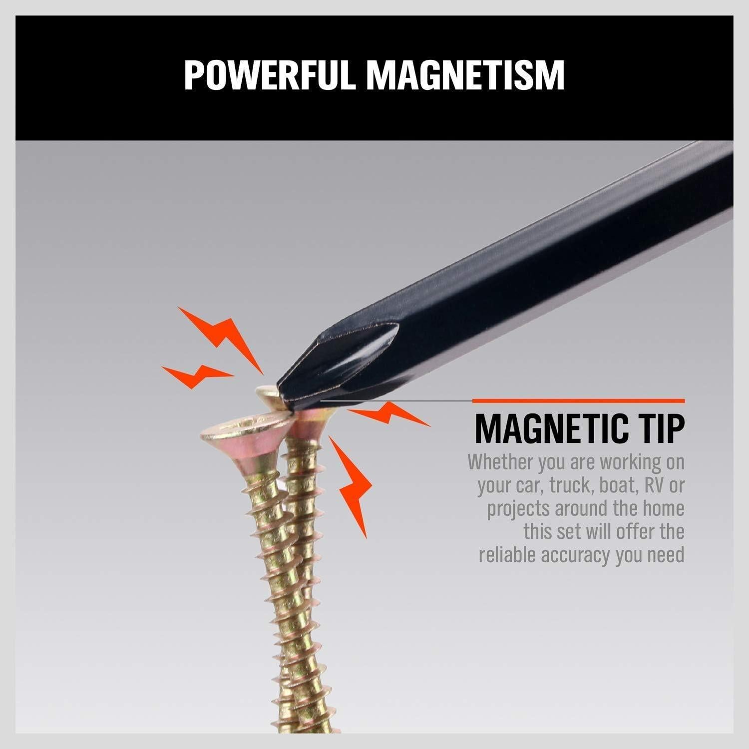 Juego de Destornilladores Magnéticos 6 Piezas HORUSDY