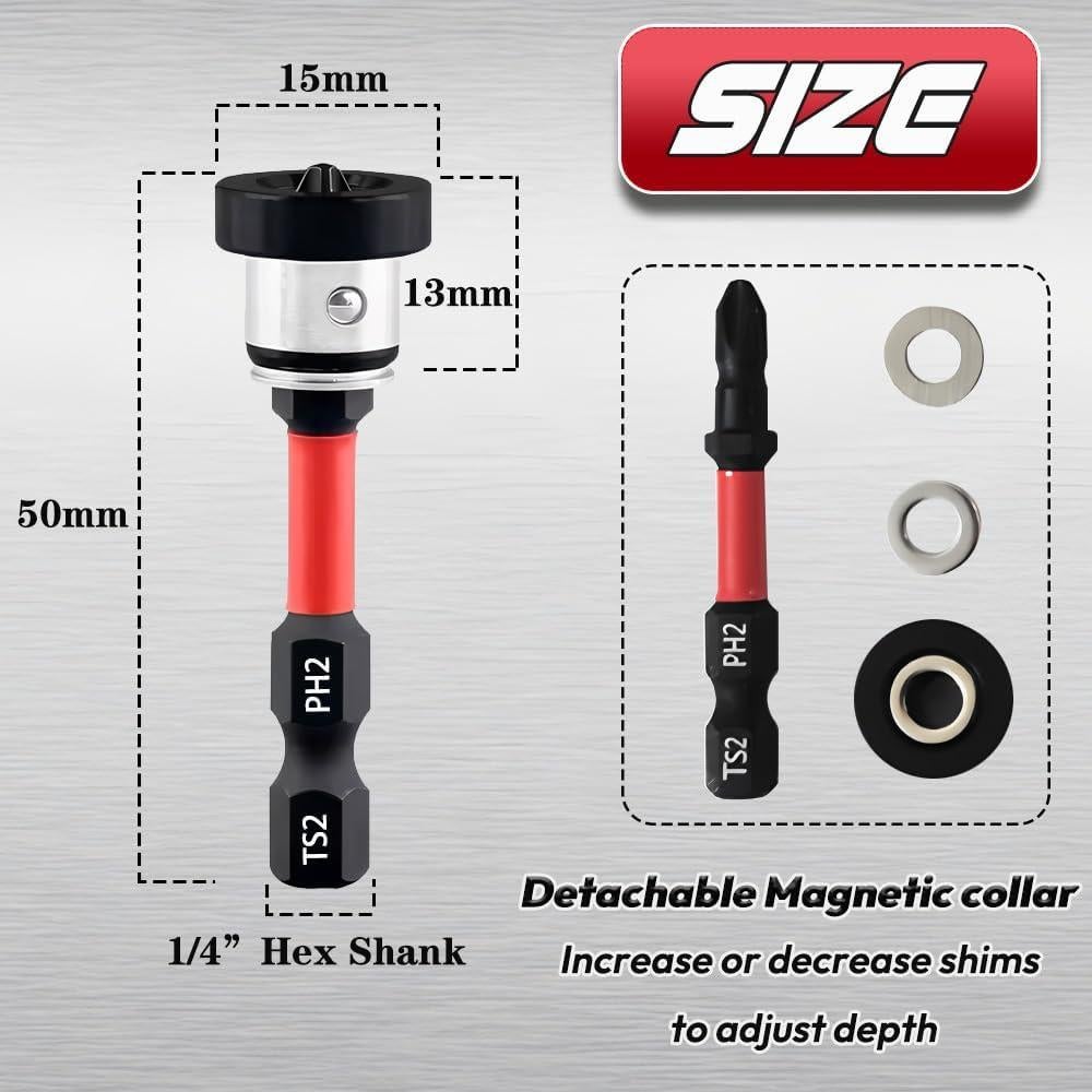 5 Puntas de Tornillo PH2 para Paneles de Yeso Saipe 50mm