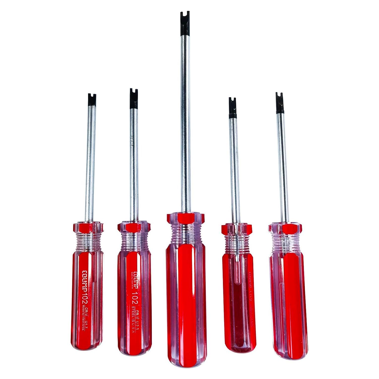 Juego de 5 Destornilladores Tipo U Uacen con Punta Magnética