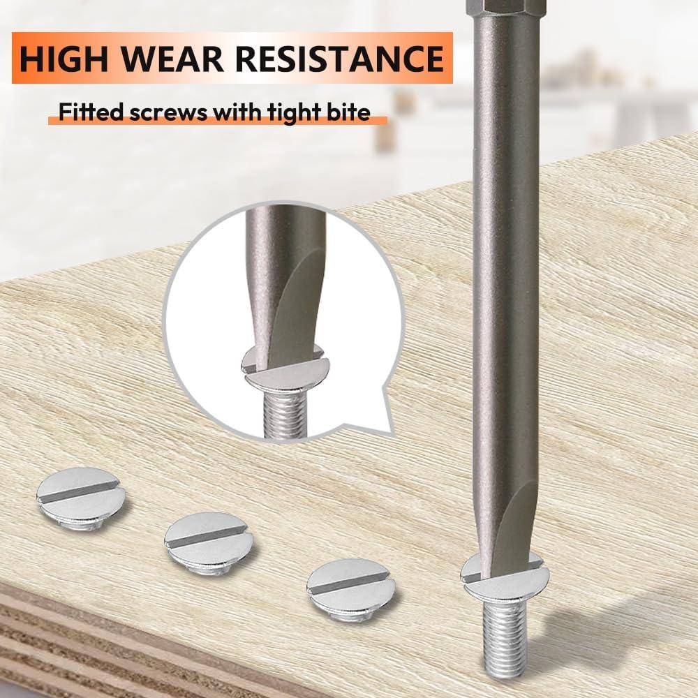 Juego de 12 Puntas de Destornillador Ranurado Saipe 50 mm