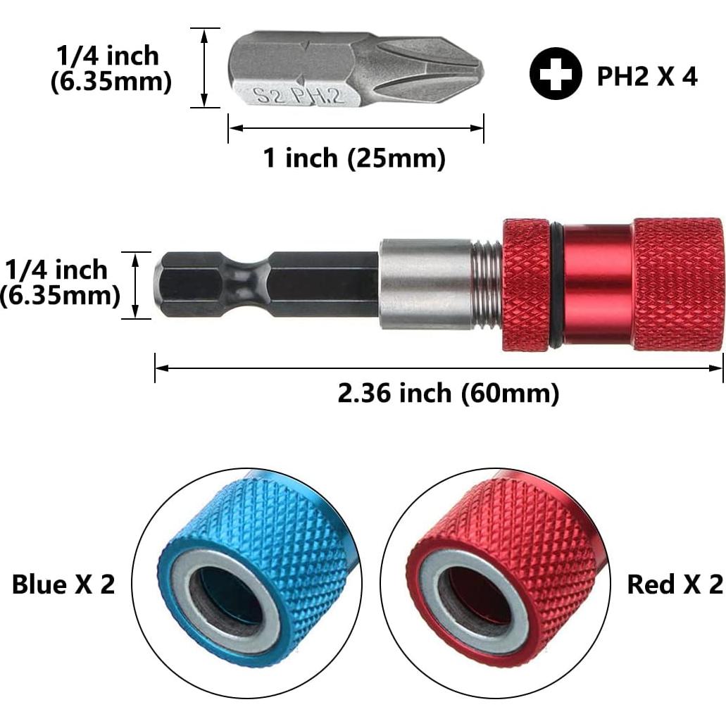 Juego de Soporte Magnético para Puntas SeonFook PH2 60mm