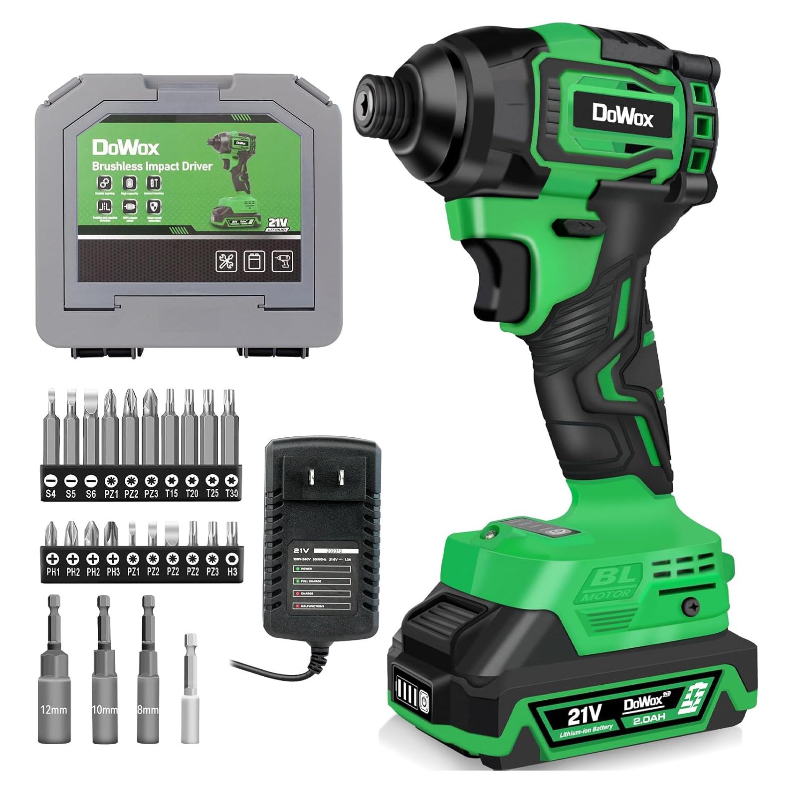 Destornillador de Impacto Inalámbrico DOWOX 21V 2035 In-Lbs