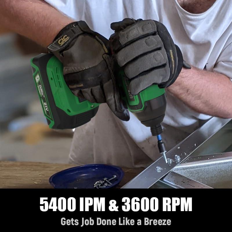 Destornillador de Impacto Inalámbrico DOWOX 21V 2035 In-Lbs