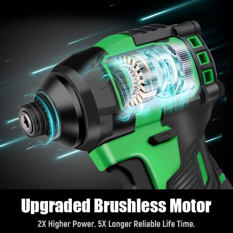 Destornillador de Impacto Inalámbrico DOWOX 21V 2035 In-Lbs