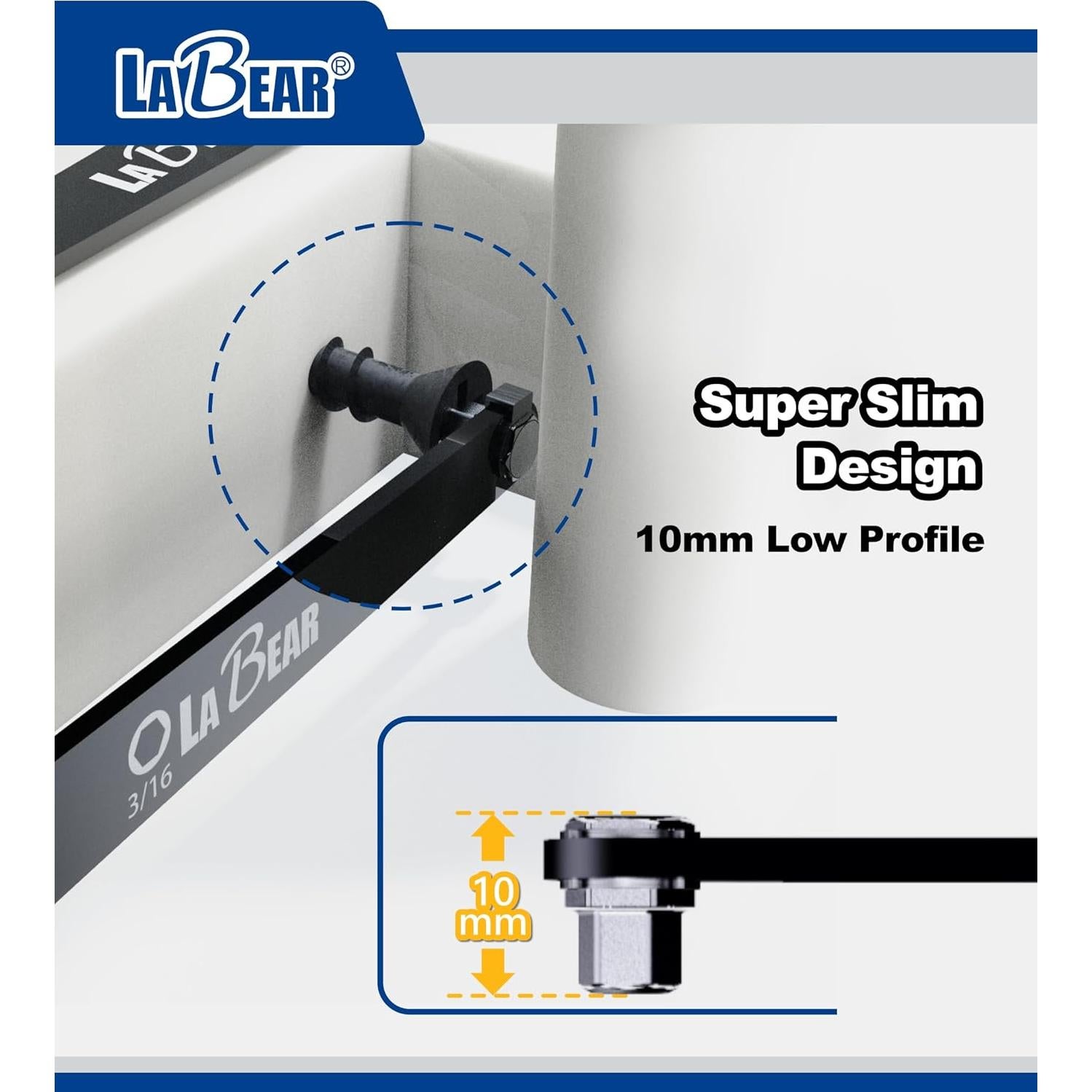 Juego de Destornilladores LABEAR Offset Hex 5 Piezas 90°