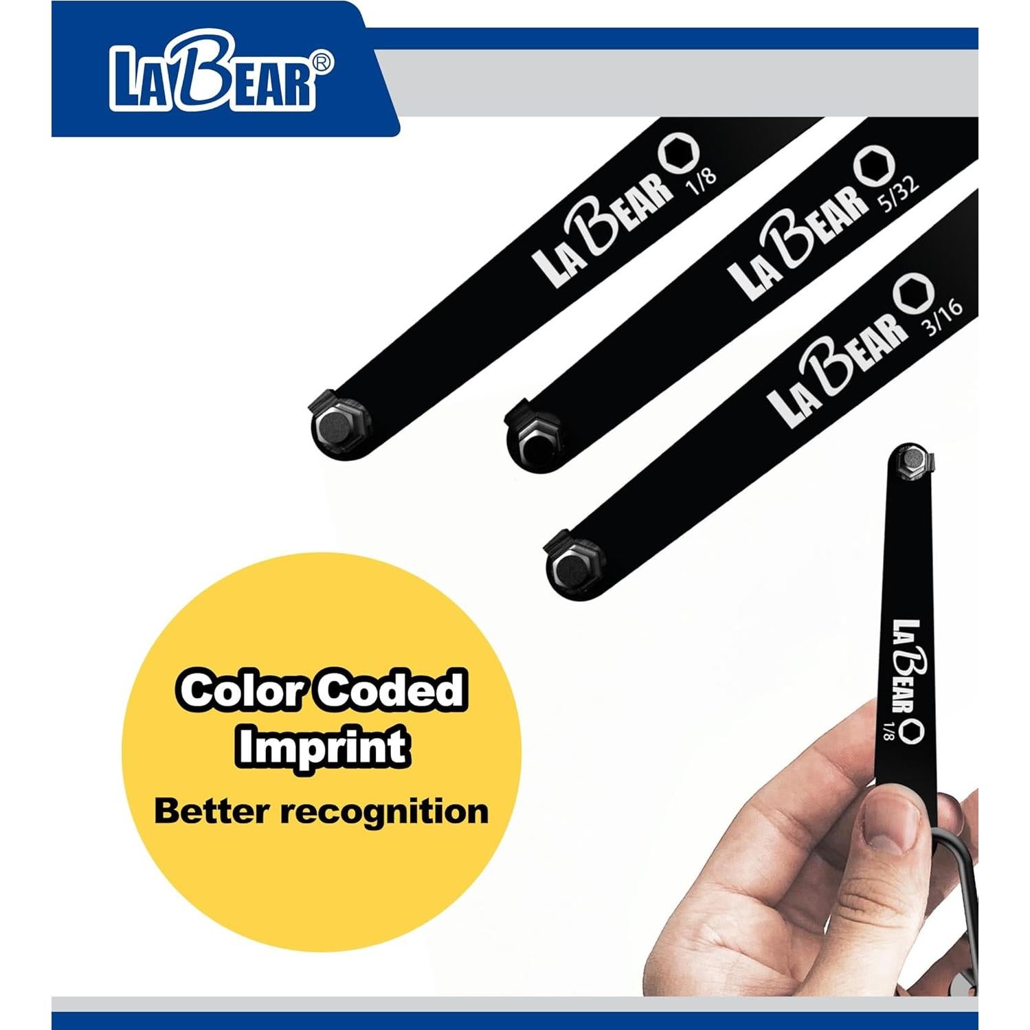 Juego de Destornilladores LABEAR Offset Hex 5 Piezas 90°