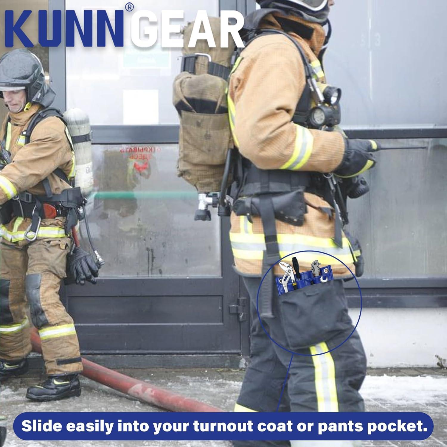 Bolsa de Herramientas KUNN 4 Bolsillos para Bomberos Azul
