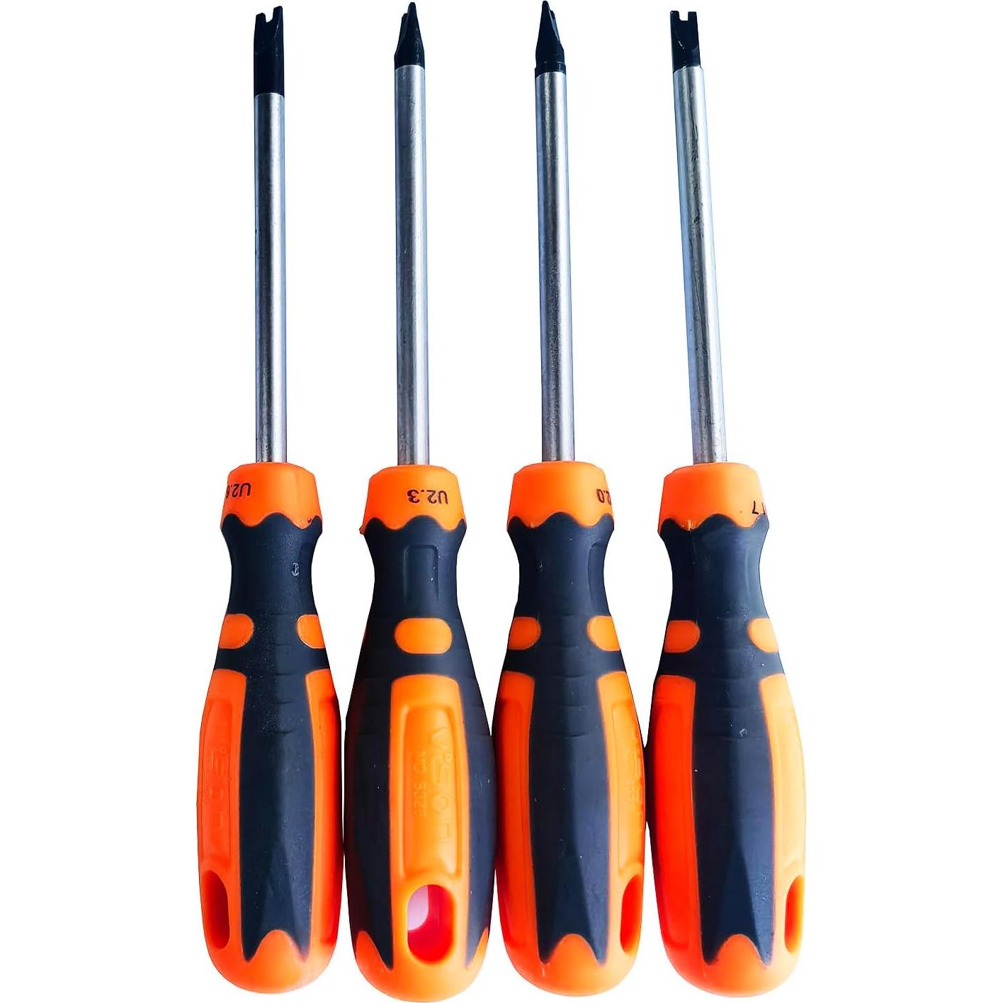 Juego de Destornilladores U 4 Piezas Uacen 75 mm Magnéticos