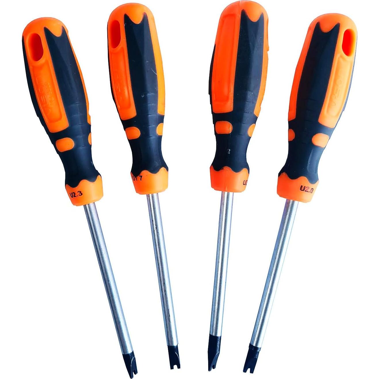 Juego de Destornilladores U 4 Piezas Uacen 75 mm Magnéticos