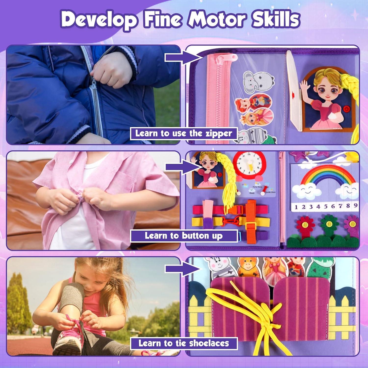 Tablero Ocupado Montessori FREYBLI para Niños 1-3 Años