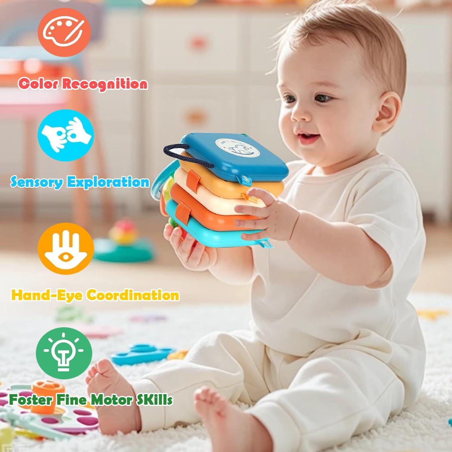 Tablero Ocupado Montessori FHJBJA 8 Actividades 0-3 Años