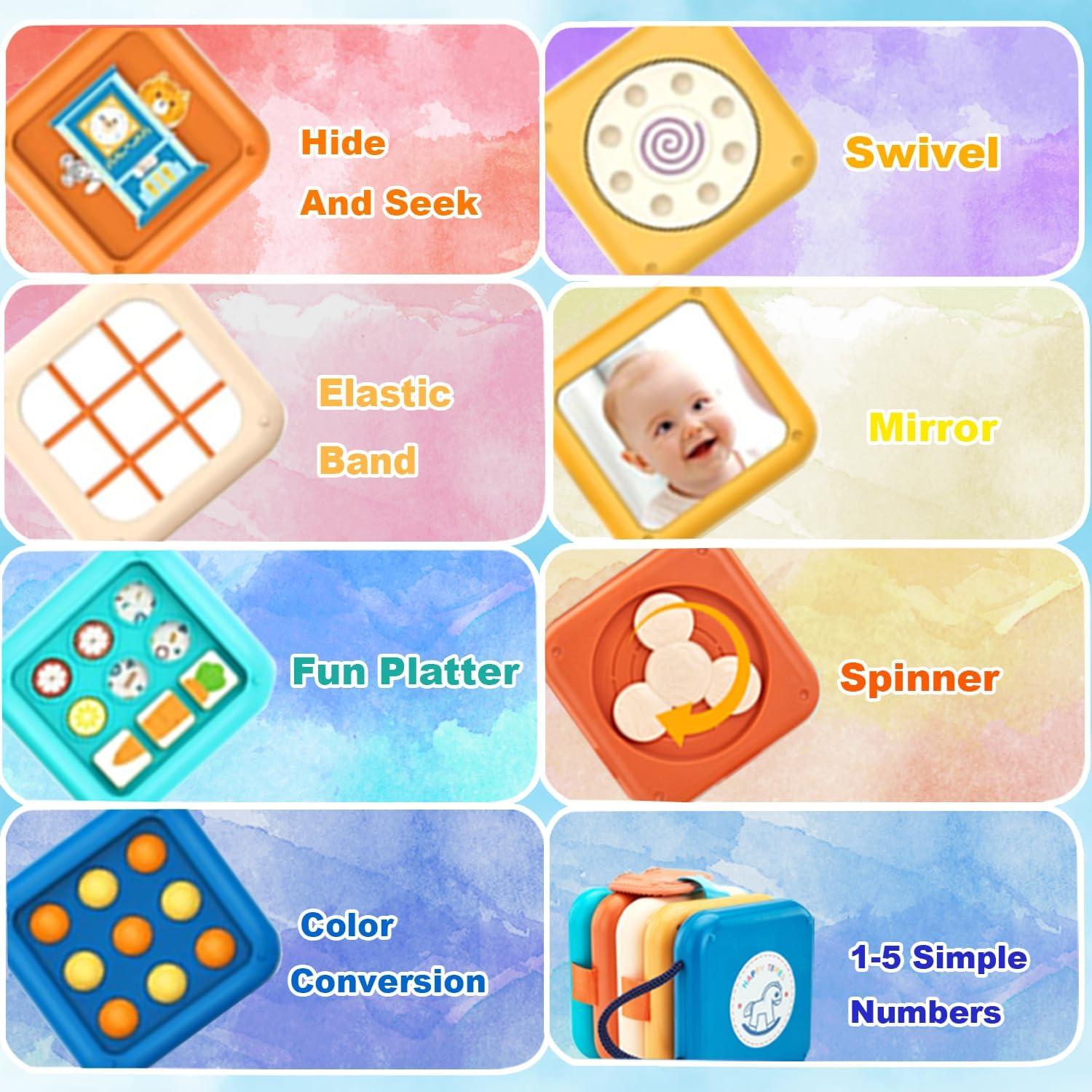 Tablero Ocupado Montessori FHJBJA 8 Actividades 0-3 Años