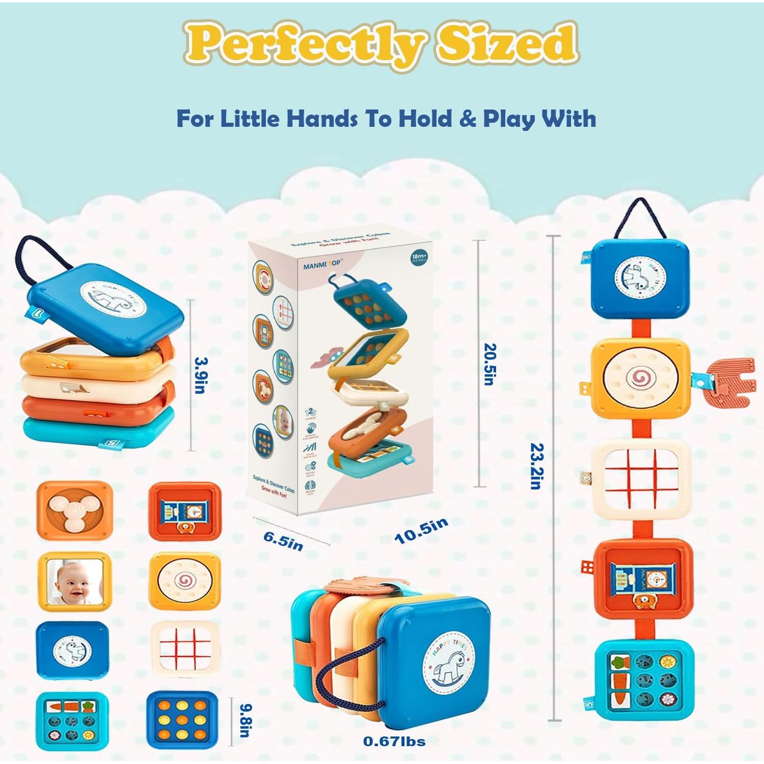 Tablero Ocupado Montessori FHJBJA 8 Actividades 0-3 Años