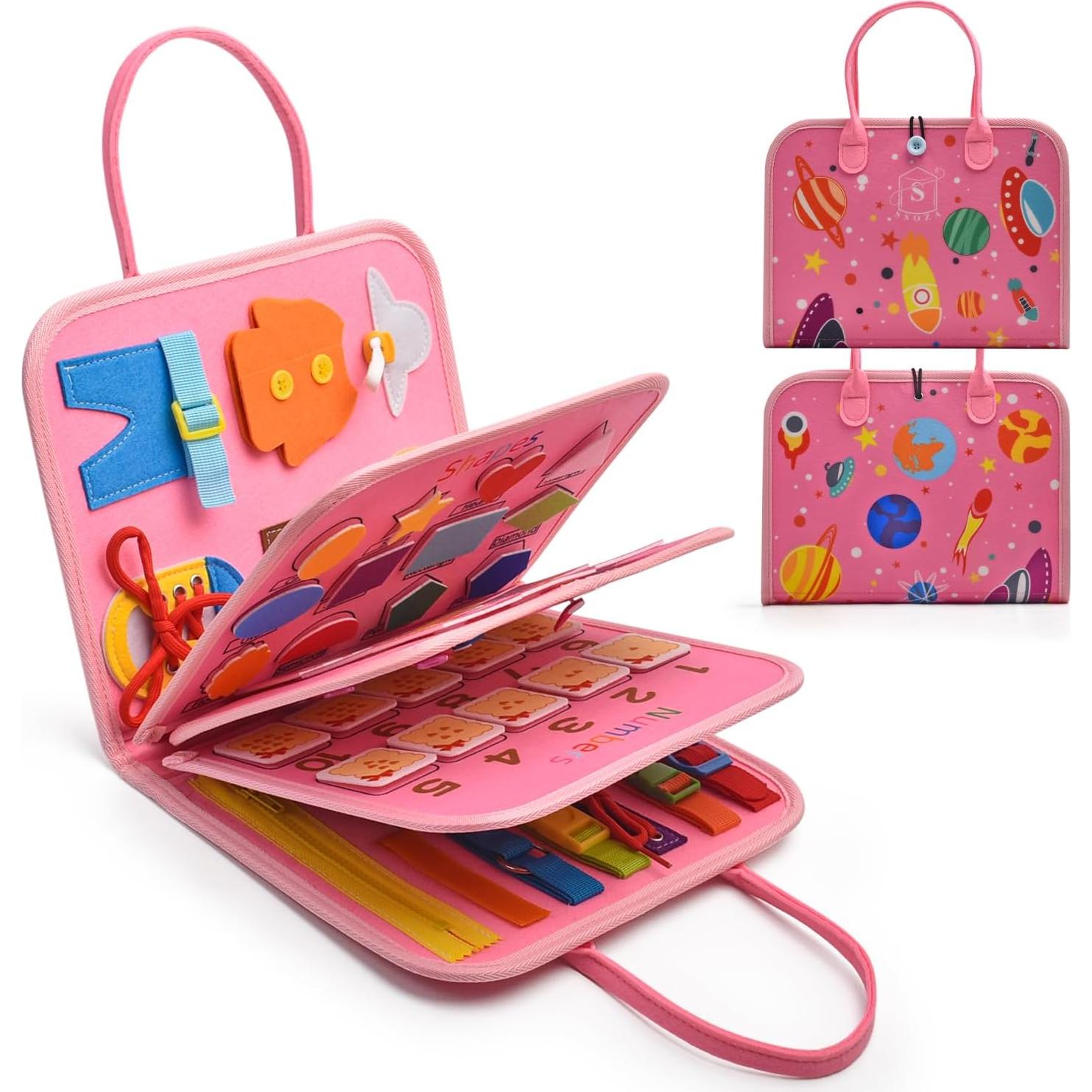 Tablero Ocupado Montessori SSOZA para Niños 3-5 Años - Actividades Sensoriales