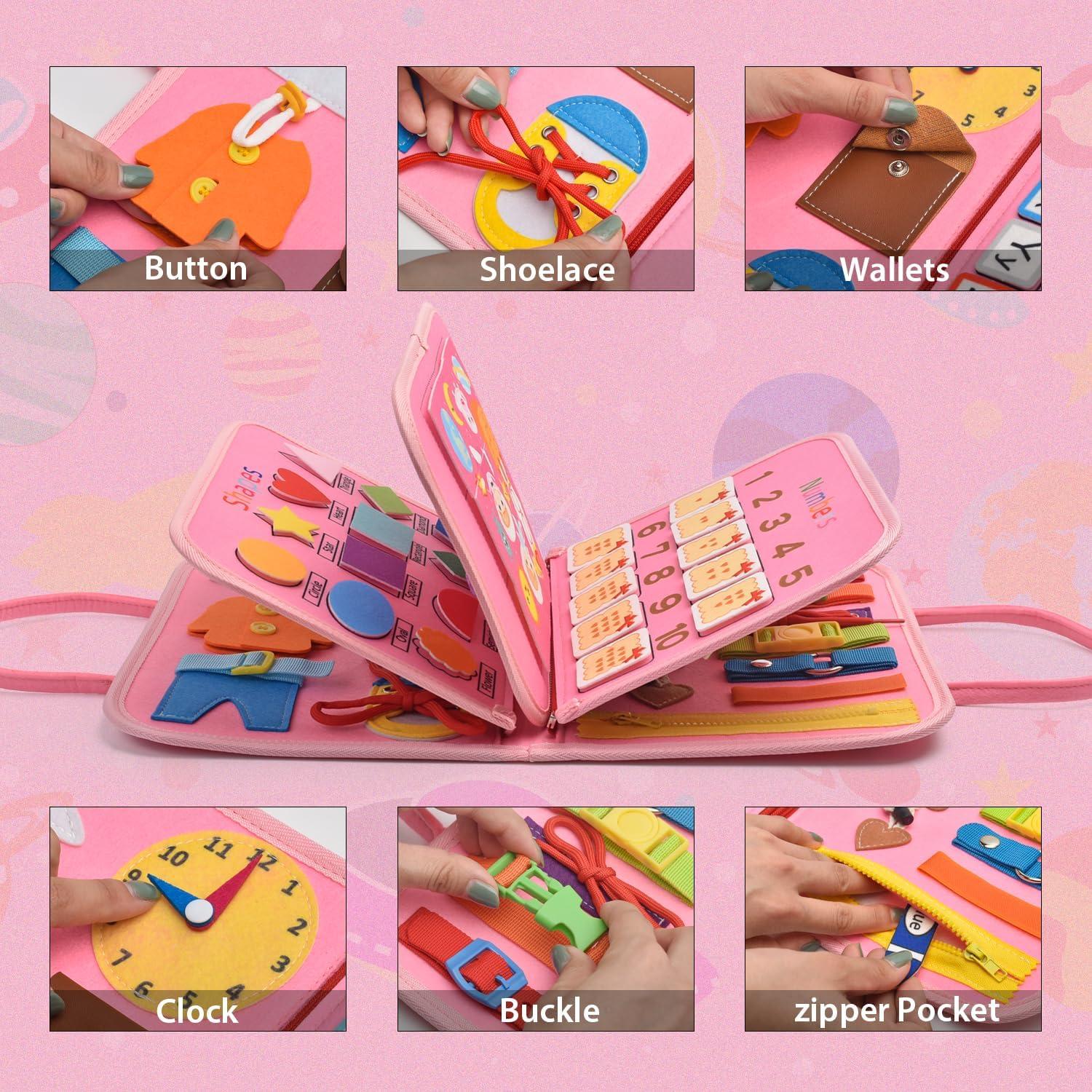 Tablero Ocupado Montessori SSOZA para Niños 3-5 Años - Actividades Sensoriales