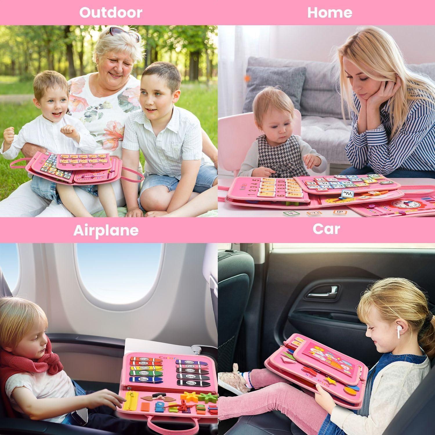 Tablero Ocupado Montessori SSOZA para Niños 3-5 Años - Actividades Sensoriales