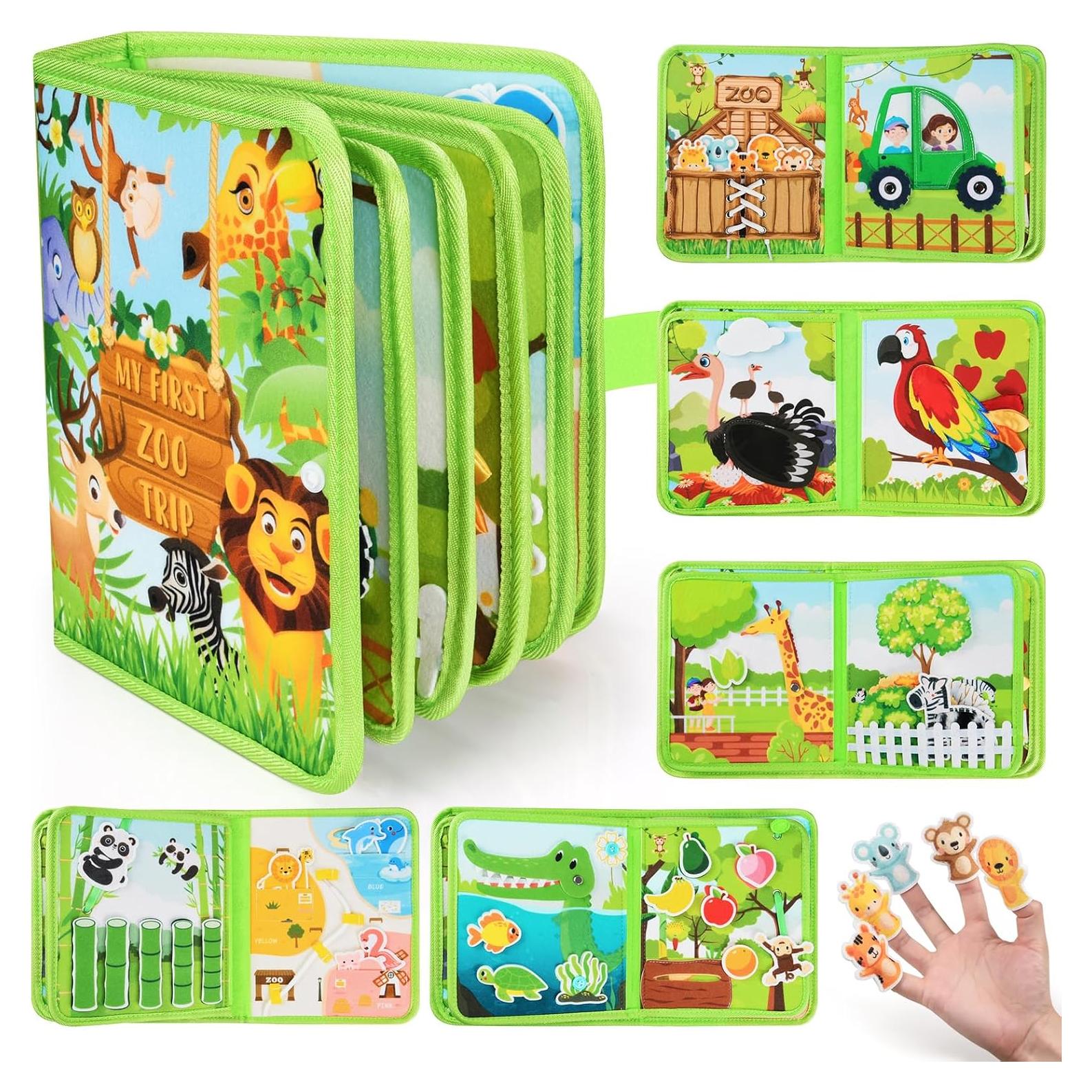 Libro Ocupado Montessori Asten para Niños 1-4 Años - Juguete Educativo