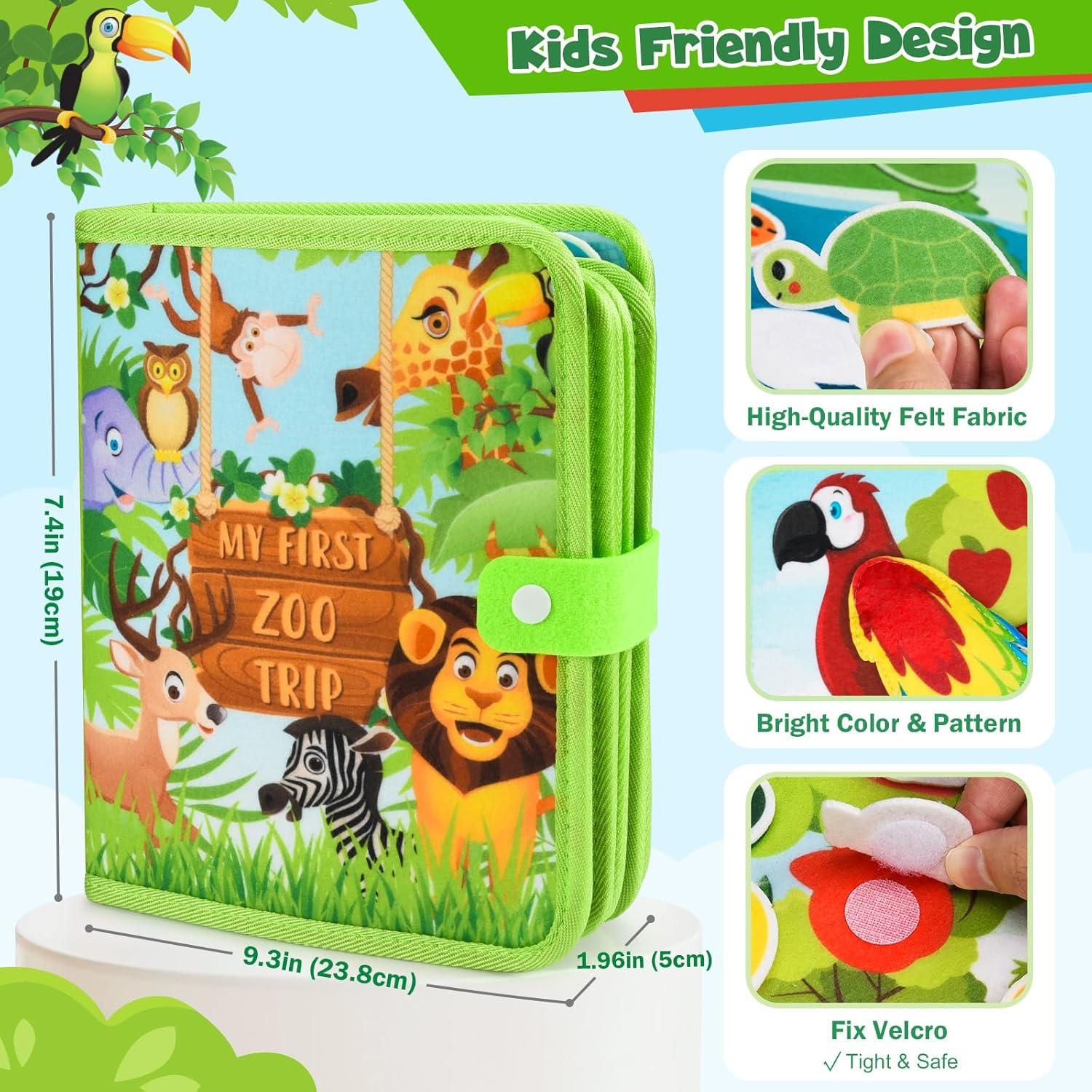 Libro Ocupado Montessori Asten para Niños 1-4 Años - Juguete Educativo