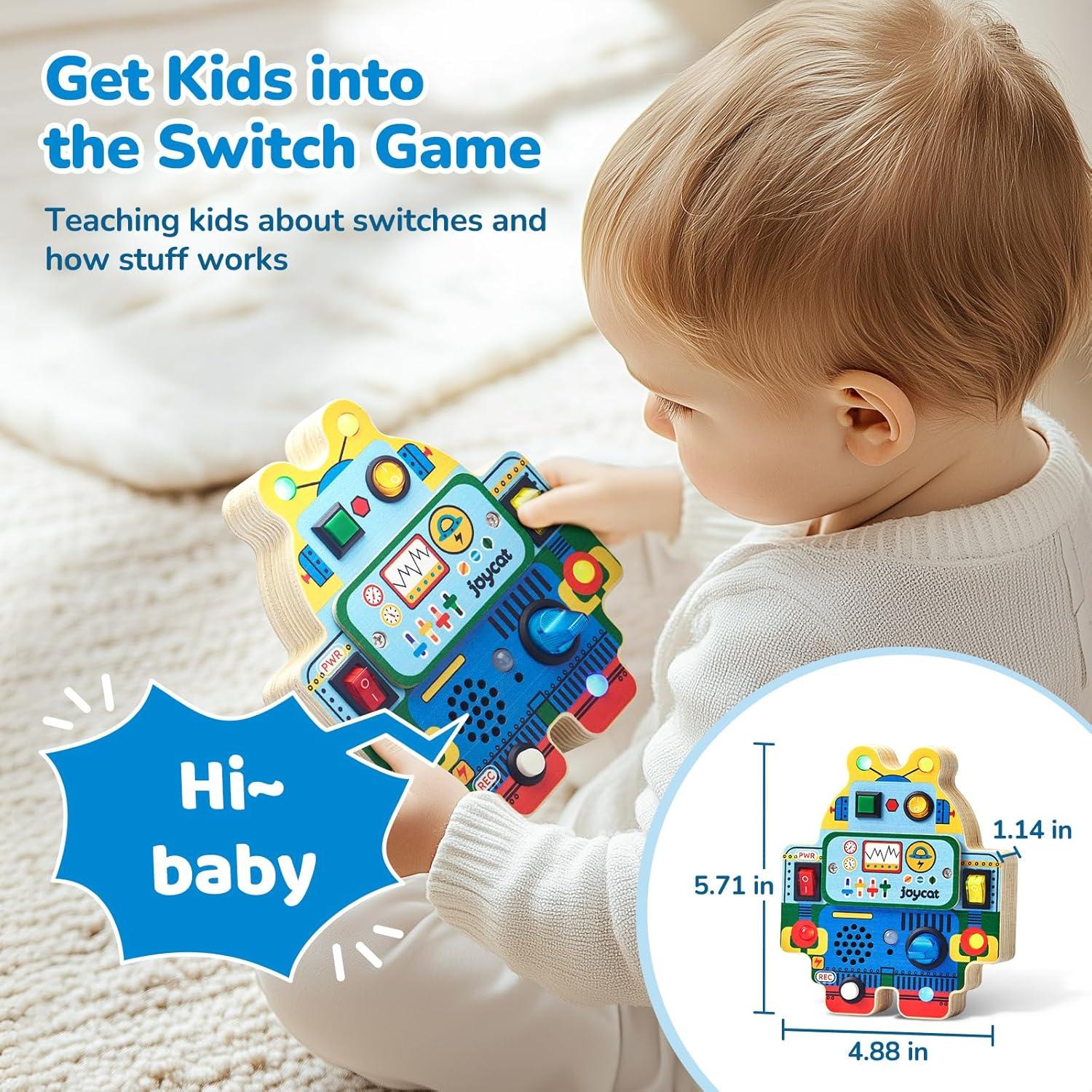 Tabla Ocupada LED JoyCat para Niños 1-3 Años, Juguete Educativo