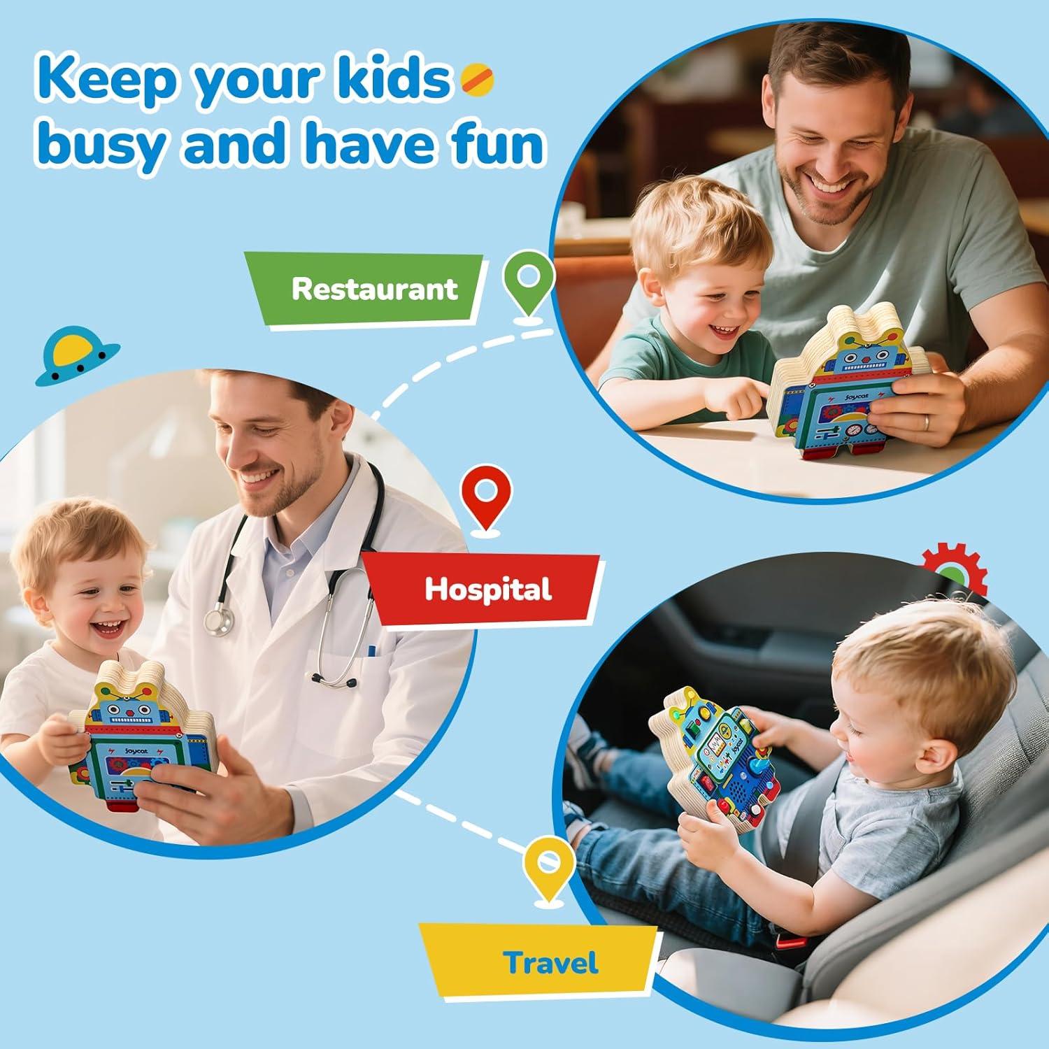 Tabla Ocupada LED JoyCat para Niños 1-3 Años, Juguete Educativo