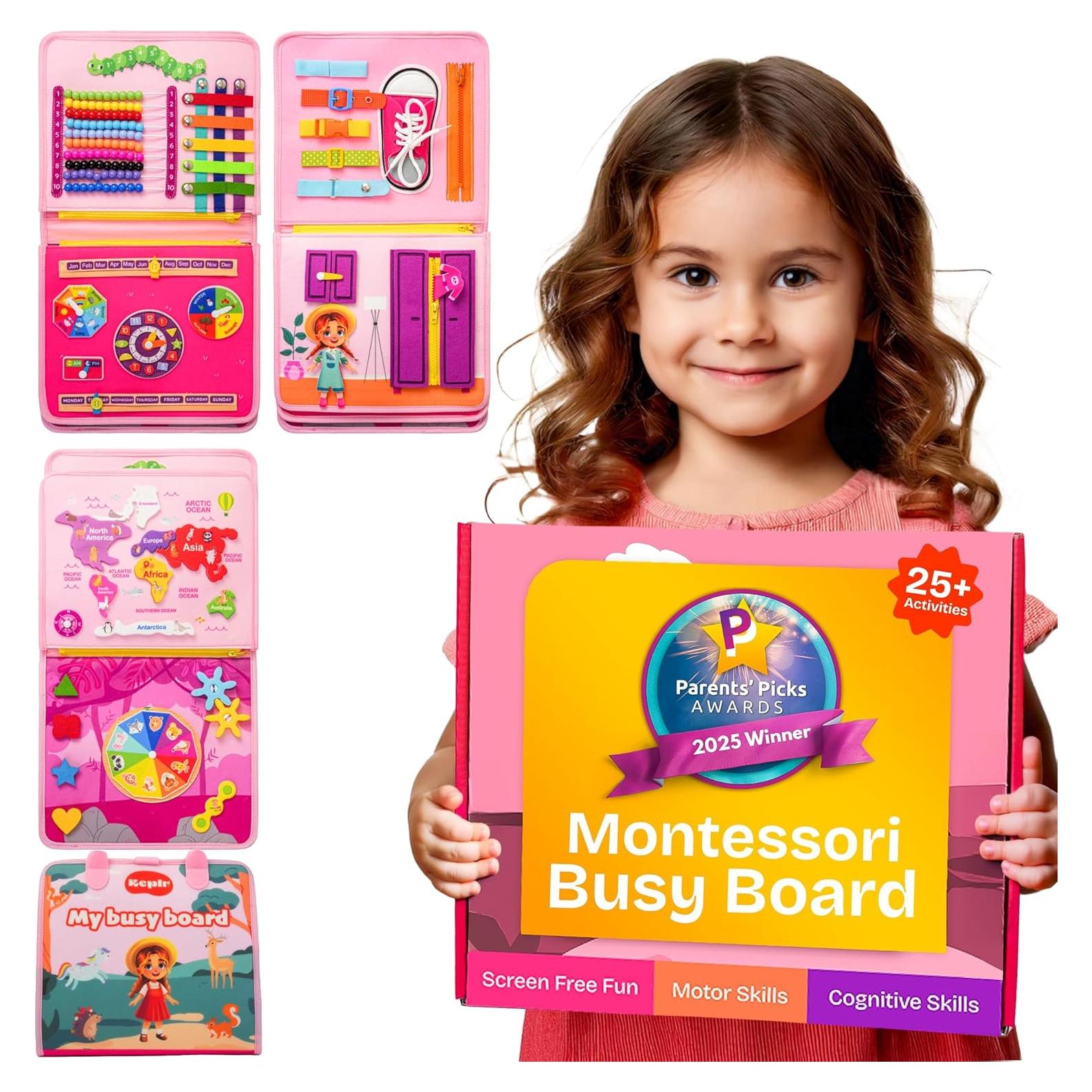 Tablero Ocupado Montessori Southbay 27.9x22.9 cm Juguete Educativo