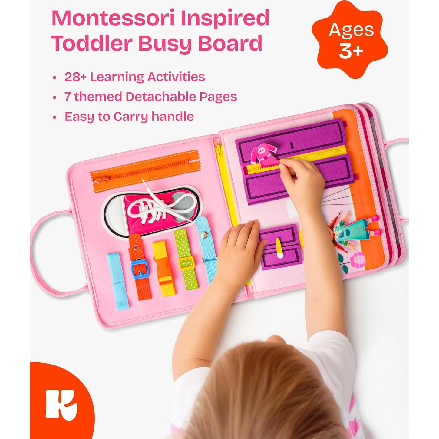 Tablero Ocupado Montessori Southbay 27.9x22.9 cm Juguete Educativo