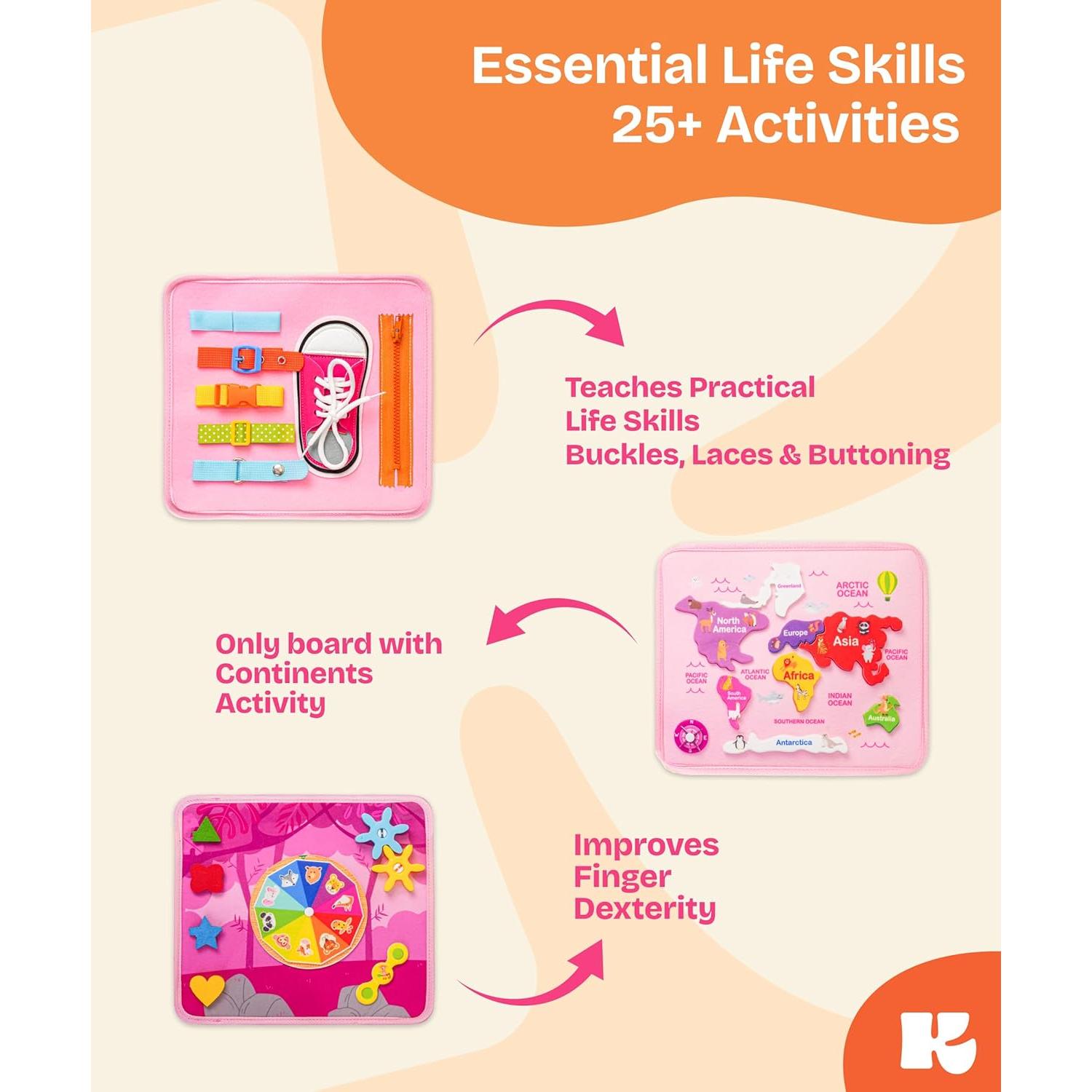 Tablero Ocupado Montessori Southbay 27.9x22.9 cm Juguete Educativo