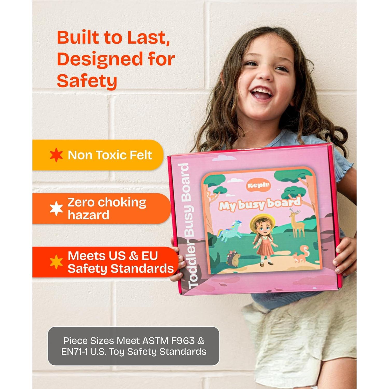 Tablero Ocupado Montessori Southbay 27.9x22.9 cm Juguete Educativo