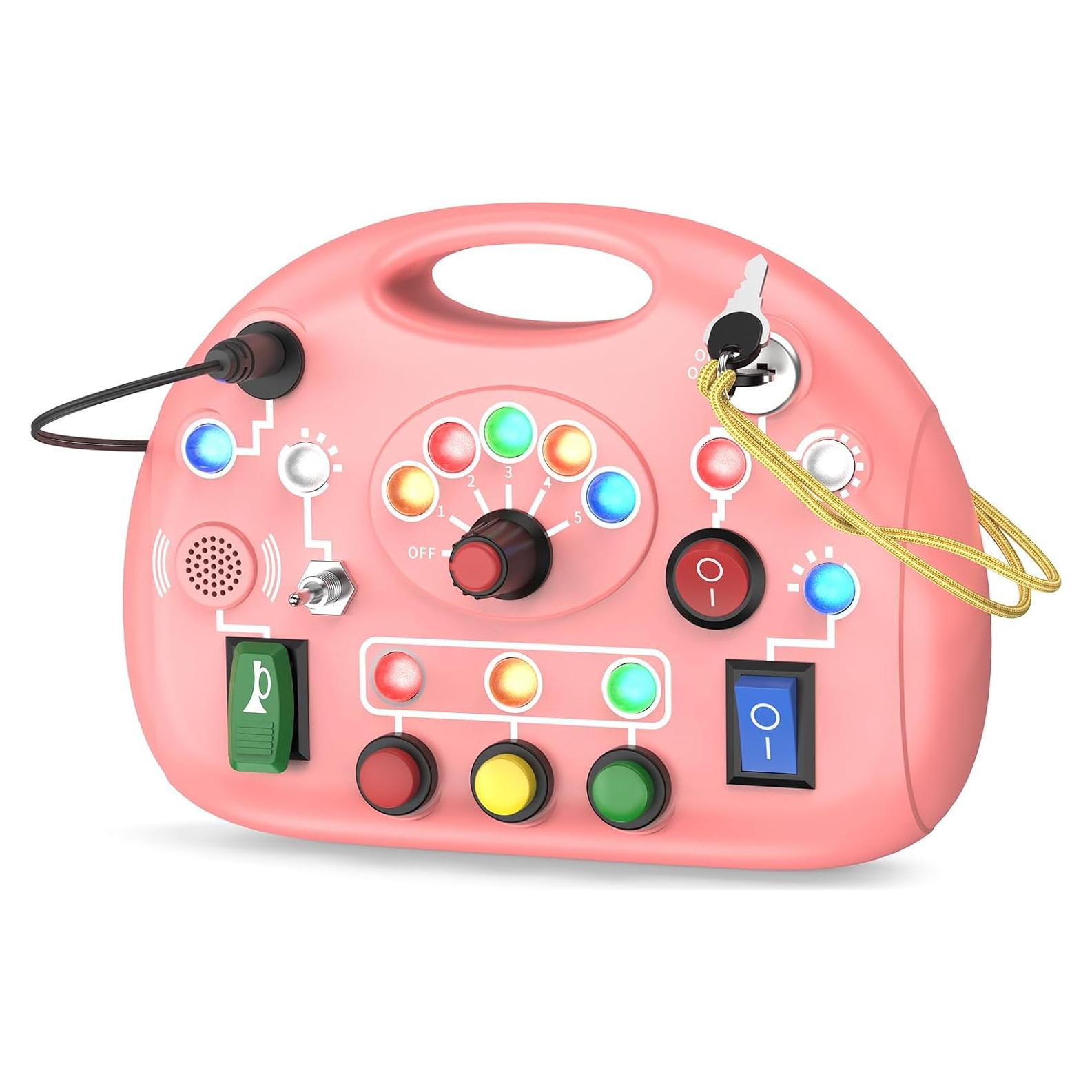 Tablero Ocupado Montessori JIWORT Rosa 16x11cm Juguete Sensorial