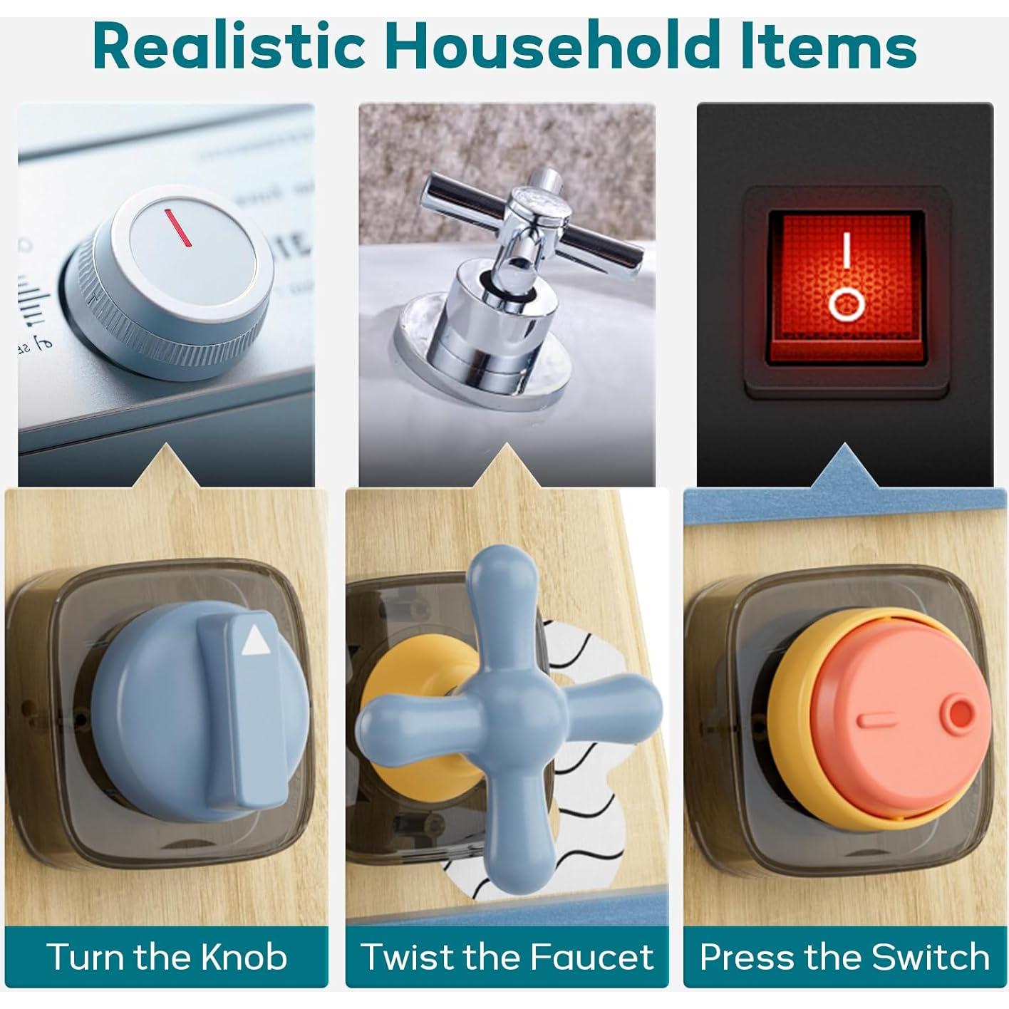 Cubo de Actividades de Madera TOP BRIGHT 8 en 1 para Niños 2 Años