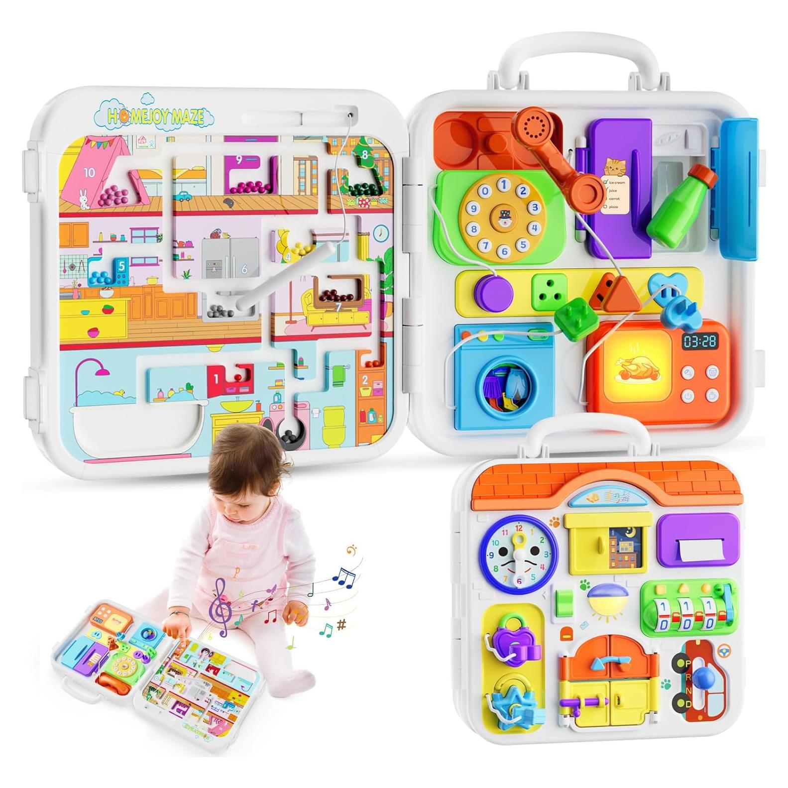 Juguete Montessori Tablero Ocupado GLZM 23.1x23.1cm Naranja